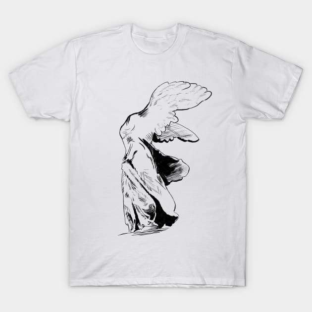 Winged Victory of Samothrace T-Shirt by RimaSalloum13